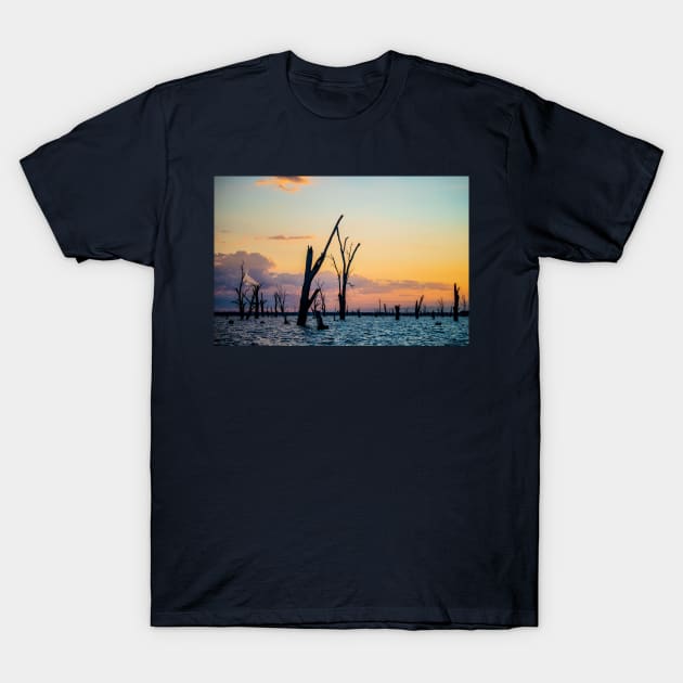 Lake Mulwala, Yarrawonga, Victoria, Australia T-Shirt by VickiWalsh